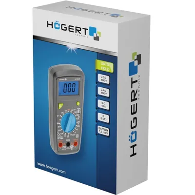 Produktbild von Digitales Universalmessgerät 0-600 V 10 A Hoegert - Multifunktion HT1E602