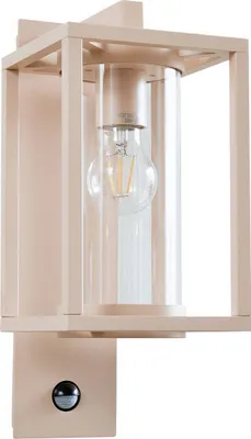 Produktbild von Lucande Außenwandleuchte Ferda, Sensor, Fassung unten, beige