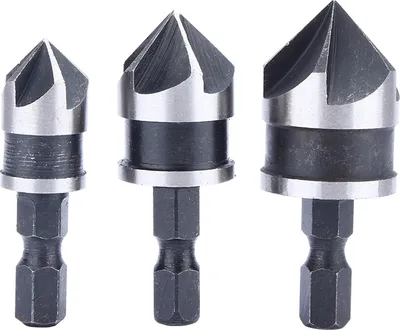Produktbild von Fase,Sechskantbohrer,Sechskantschaftbohrer,90° Fasenmesser,5-Klingen-Senker,Senker-Bohrer