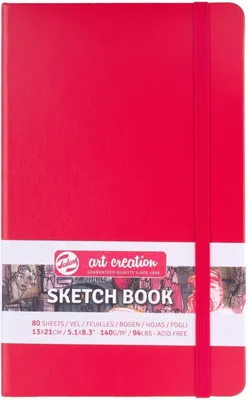 Image de Royal Talens 9314202M ROYAL TALENS Carnet de croquis Art Creation, 130 x 210 mm, rouge