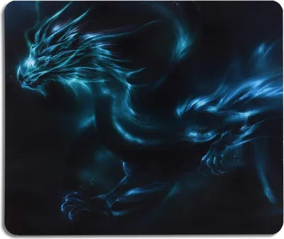 Image de Tapis de souris Office Tapis de souris petit 24x20x0,3 cm Motif dragon imperméable antidérapant