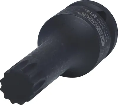 Produktbild von KS TOOLS 911.0952-E 1/2" Kraft-Bit-Stecknuss Vielzahn, lang, M14, auf Hänger