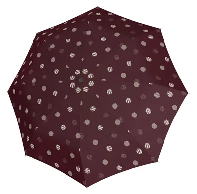 Immagine prodotto di doppler ombrello a bastone ombrello Fiber Flex Long AC Timeless Dots Red bordeaux