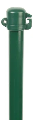 Image de Alberts 854263 Barre universelle, surface lisse, phosphatée au zinc, plastifiée verte, longueur 1500 mm, Ø de poteau 16 mm, jeu de 20 pièces