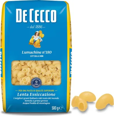 Produktbild von De Cecco Pasta 100% Italienisch Lumachine n° 180 kurze Pasta 500g
