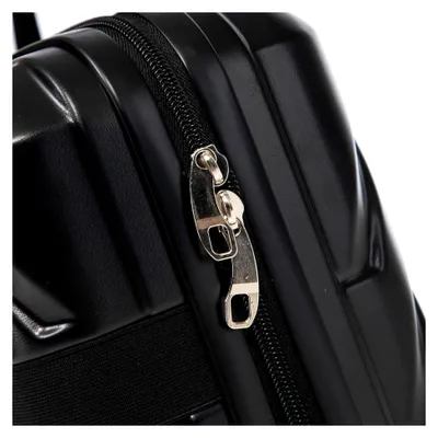 Produktbild von 4-teiliges Kofferset aus ABS mit Zahlenschloss und 360° Rollen, Größen 14"/19"/24"/28" für Geschäftsreisen