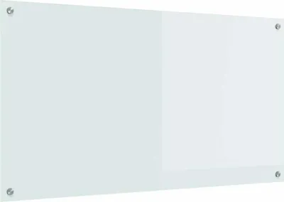 Zdjęcie produktu dla vidaXL Panel kuchenny Biały 110 x 60 cm Hartowane szkło