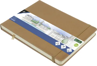 Produktbild von kangaro Skizzenbuch 80 Blatt DIN A5 quer taupe