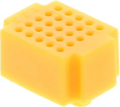 Produktbild von Miniatur Breadboard mit 25 Steckplätzen - div. Farben : Gelb Farbe: Gelb