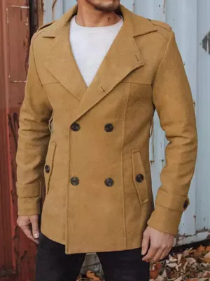 Produktbild von Dstreet Zweireihiger Herrenmantel Braun ansehen XXL