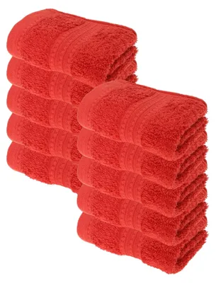 Produktbild von Julie Julsen BIO Gästetuch-Set 10 Stk. 30x50 Bordeaux