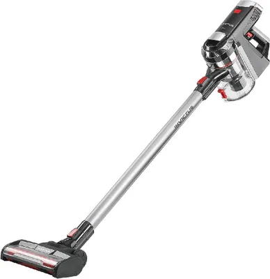 A cordless vacuum cleaner is shown against a white background.