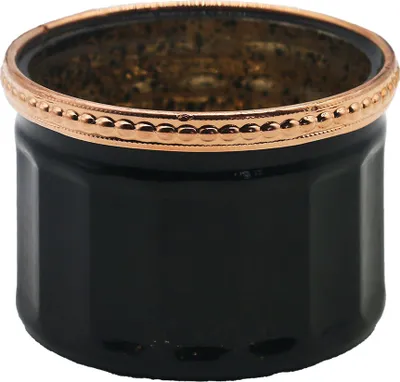Produktbild von Clayre & Eef Teelichthalter Ø 8x6 cm Schwarz Glas