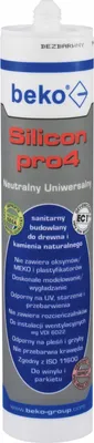 Produktbild von Beko | Silikon Pro4 - 310 ml - Weiß - Hochwertig - Schimmelresistent - UV-beständig