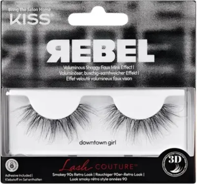 Produktbild von Downtown Girl Rebel Kiss 3D-Falsche Wimpern, 1 Paar
