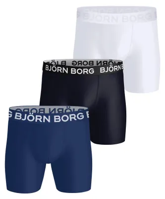 Image de Lot de 3 boxers Björn Borg en microfibre noire pour homme