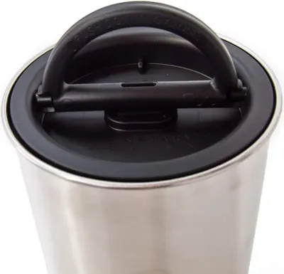Produktbild von Airscape Kaffeebehälter aus Edelstahl, Vorratsdose für Lebensmittel, patentierter luftdichter Deckel, Überdruckluftkonservierung, Vorratsdose für Lebensmittel (mittel)