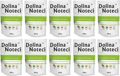 Produktbild von Dolina Noteci Premium Nassfutter für Hunde Wildfleisch Glutenfrei 10 x 500g