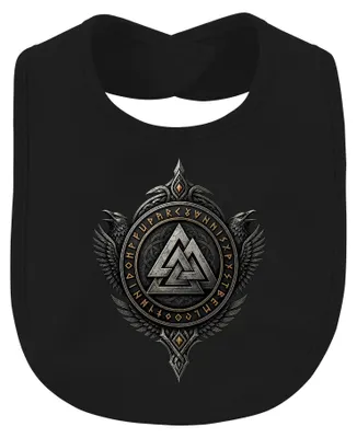Imagen del producto de Valknut, vikingos, cuervos, Hugin, Munin, runas, Valhalla, Odín, germanos. Bebé, , talla única