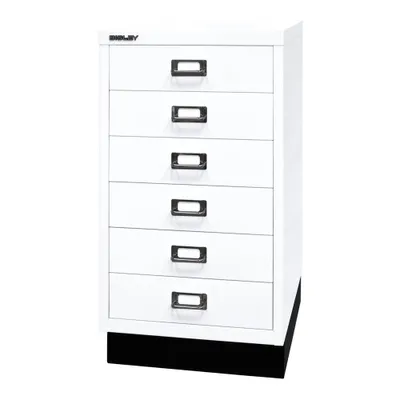 Produktbild von BISLEY MultiDrawer™ L29A36S Schubladenschrank verkehrsweiß 6 Schubladen 34,9 x 43,2 x 67,0 cm