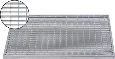 Produktbild von ACO 60x40cm Maschenrost mit V-Stab MW 9/31mm Gitterrost Schuhabstreifer Abtreter Rost