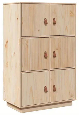 Obrázek produktu pro Skříňka z masivního borového dřeva – 67 x 40 x 108,5 cm – Komoda a skříňka