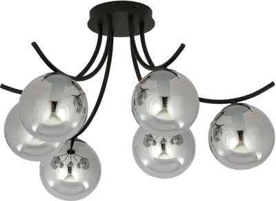 Immagine prodotto di Lampadario Emibig 6xE14 40W BOSTON 6 NERO/GRAFITE 1110/6
