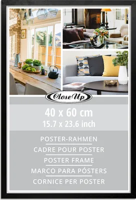 Produktbild von Posterrahmen 40 x 60 cm Holzdekor schwarz