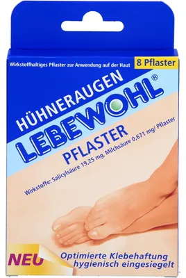 Produktbild von Lebewohl Huehneraugenpfl. normal Pfl., 8 St. Pflaster