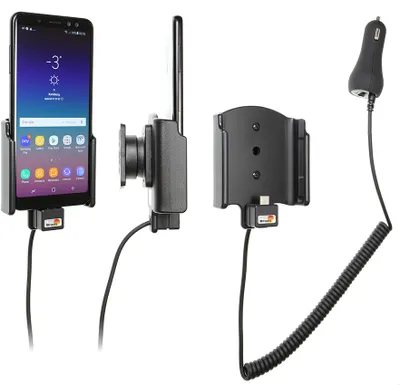Produktbild von Brodit Gerätehalter 712035 mit Ladefunktion - für Smartphones - Samsung Galaxy A8 (2018)