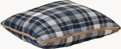 Produktbild von HappyBed 2-in-1 Kissen/Decke in Grau Tartan