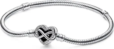 Produktbild von Pandora 592645C01 Armband Funkelndem Unendlichkeits-Herzverschluss Silber 21 cm