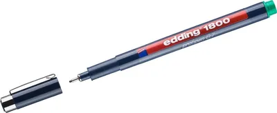 Produktbild von Faserzeichner edding 1800 0,7mm grün Packung mit 10 Stück