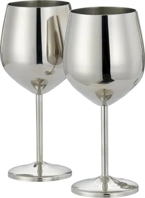 Obrázek produktu pro Oak & Steel 15005, Standardní sklenice, Nerezová ocel, Nerezová ocel, Jednobarevný, 500 ml, 2 kusů