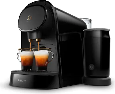 Produktbild von Philips L'Or Barista Maschine à café à capsules, einstellbare Kaffeemenge, 2 Tassen auf einmal, schwarz (LM8014/60)