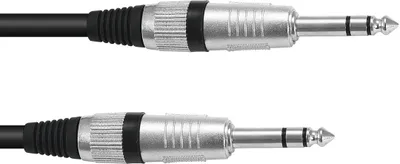 Immagine prodotto di Cavo jack OMNITRONIC 6,3 stereo 1m sw ROAD