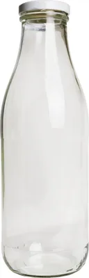 Produktbild von Milchflasche / Molkeflasche inkl. Deckel für 1 Liter