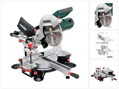 Zdjęcie produktu dla Metabo KGS 254 M, 4500 RPM, Prąd przemienny, 1800 W, 220-240 V, 50 - 60 Hz, 2 m