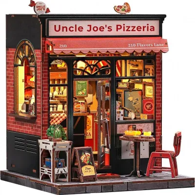 Obrázek produktu pro 3D puzzle, DIY mini dům, Pizzerie strýčka Joea, Cutebee, 236 dílků