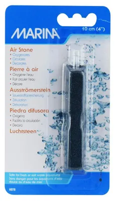 Produktbild von Marina Ausströmerstein zur Sauerstoffzufuhr für Aquarien, in Kombination mit Durchlüfterpumpen anzuwenden, in Trapez-Form, klein, Länge: 10cm, 1er Pac