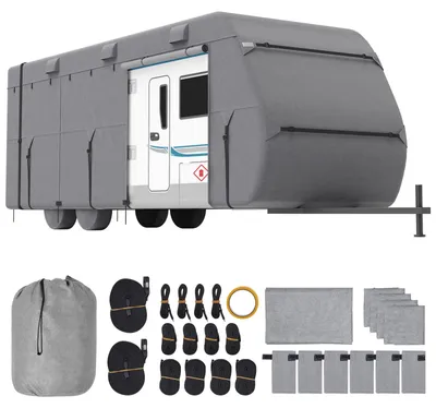 Produktbild von VEVOR Wohnmobil Reiseanhänger Abdeckung 671,6-731,5 cm Klasse A Camper Abdeckung aus Vliesstoff, 24-27 ft