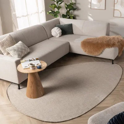 Produktbild von Volero - Wollteppich Organisch - Bliss Creme Weiß - 160x230 cm - Wohnzimmer, Schlafzimmer - Modern, Skandinavisch, Japandi