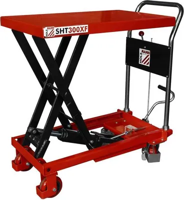 Image de Chariot à table élévatrice hydrolique 815 x 500 mm Ht. 280 à 900 mm