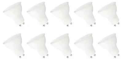 Productafbeelding van Spectrum LED Spot PAR16 GU10 Mat - 7.5W 590lm 4000K - Neutraalwit - Vervangt 75W - 10 stuks