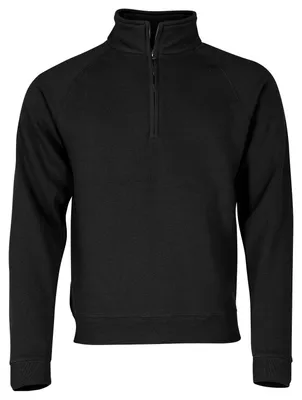 Produktbild von Fruit of the Loom Premium Zip Neck Sweat ,Farbe: schwarz ,Größe: L