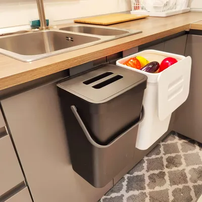 Imagen del producto de Elzusha: Contenedor de residuos para debajo del fregadero, compostador para la cocina