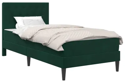 Obrázok produktu pre Rám postele s matracom Tmavozelená 80 x 200 cm Zamat