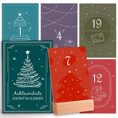 Productafbeelding van Adventskalender voor vrouwen met 24 mindfulness-oefeningen. Bureaukalender 2026