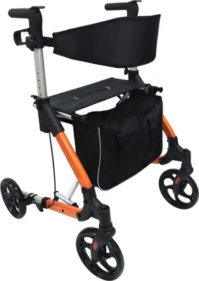 Produktbild von Aluminium Rollator orange in modernem Design AT51034