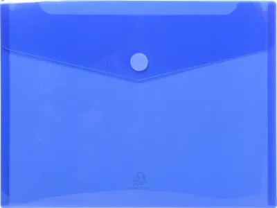 Produktbild von Exacompta 10x Packung 5 Prospekttaschen aus PP, A4 - Blau - 56422E